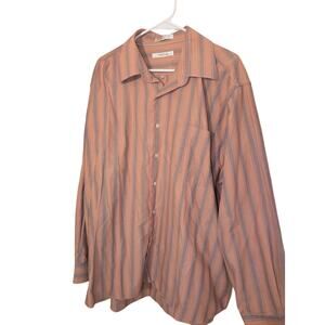 Alan Flusser Chevron Herrington Button Down Shirt Men's 2XL